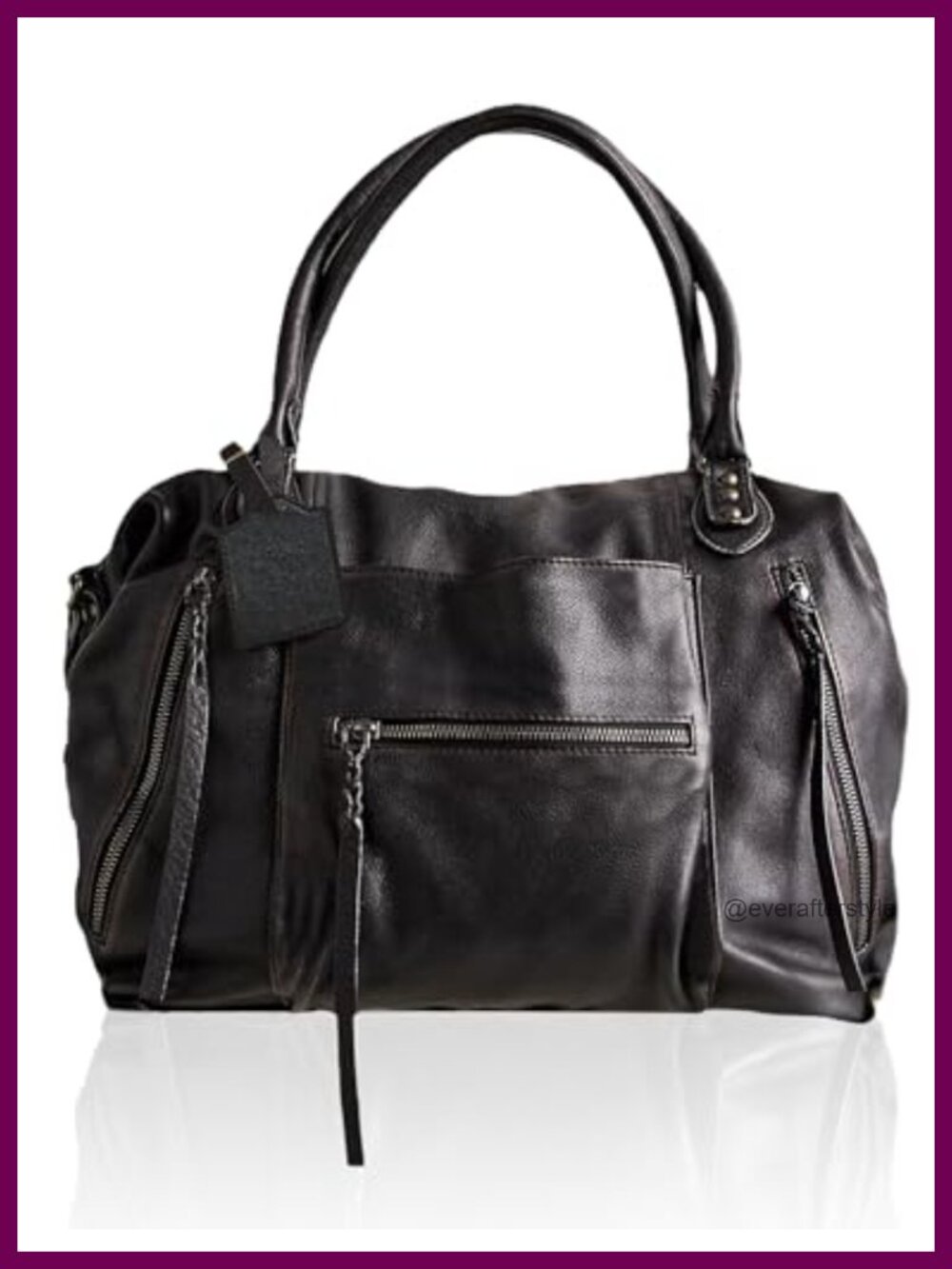 Large Vegan Leather Hobo Tote Crossbody Bag with Laptop Compartment